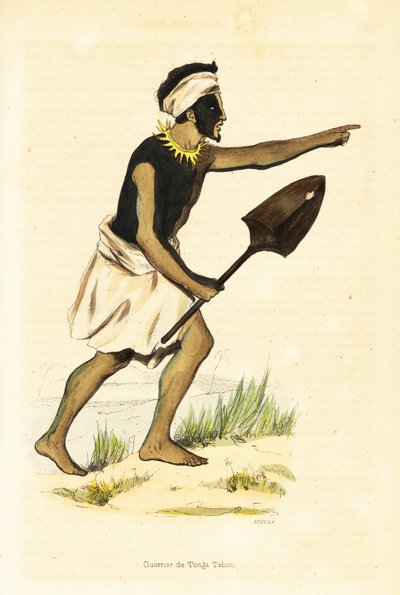 Guerriero di Tongatapu, Regno di Tonga da Mercier Mercier