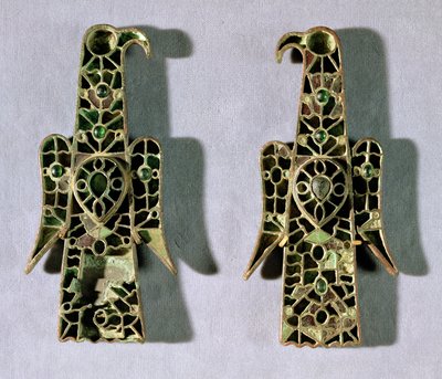 Coppia di Spille a Forma di Aquila da Merovingian