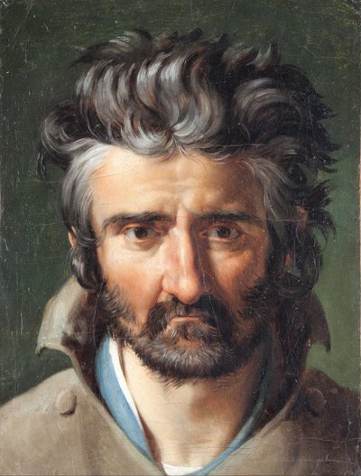 Testa di uomo da Merry Joseph Blondel
