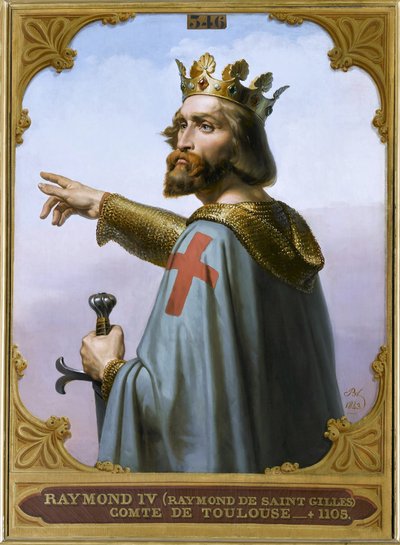 Raimondo IV, Conte di Tolosa, detto Raimondo di Saint-Gilles, 1843 da Merry Joseph Blondel