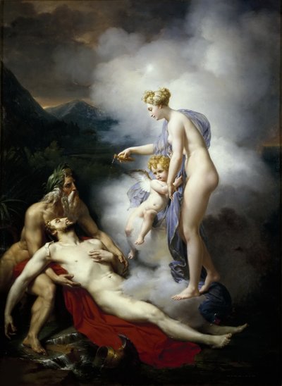 Venere versa un balsamo sulla ferita di Enea da Merry Joseph Blondel