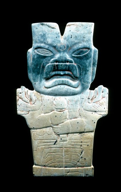 Placca antropomorfa, possibilmente il Serpente del Fuoco da Mesoamerican Mesoamerican