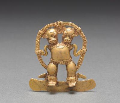 Pendente a doppia testa da Mesoamerican Mesoamerican