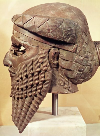 Testa di Sargon I (c.2334-2279 a.C.) 2400-2200 a.C. (rame) da Mesopotamian