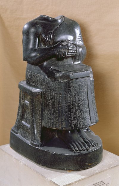 Statua senza testa del Principe Gudea come architetto, da Telloh da Mesopotamian