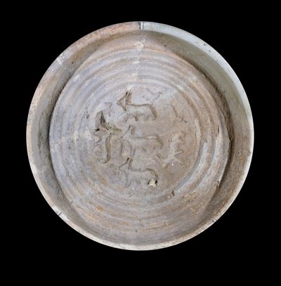 Mesopotamia: coppa in terracotta con stambecco (circa 1800 a.C.) da Mesopotamian