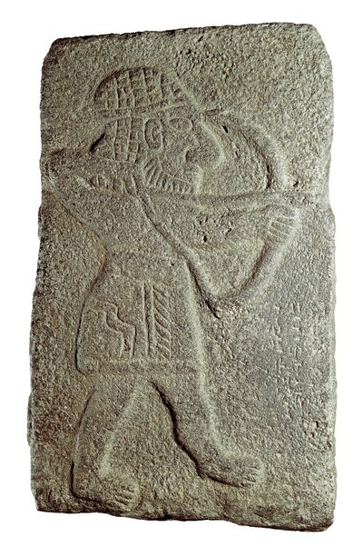 Arciere Ittita, dal Palazzo di Kapara, Re di Guzana, a Tell Halaf (Siria), IX secolo a.C. da Mesopotamian Mesopotamian