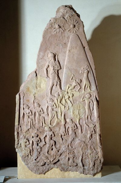 Mesopotamia: stele in gres rosso della vittoria di Naram Sin da Mesopotamian Mesopotamian