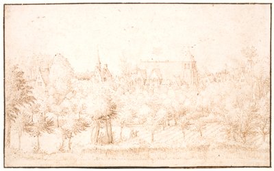 Un villaggio dietro gli alberi da Mesteren for de små landskaber