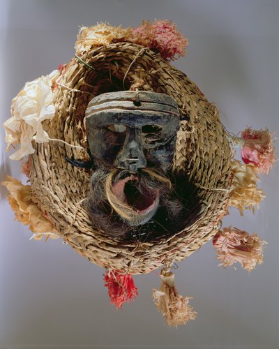 Maschera per la celebrazione del festival annuale messicano di Guelaguetza da Mexican School
