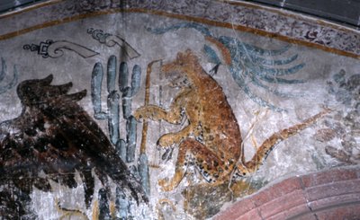 Dettaglio di un murale da Mexican School