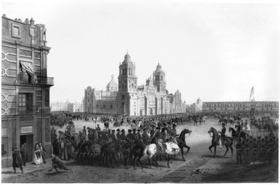 Il Maggior Generale Winfield Scott (1786-1866) entra in Messico nel 1847, 1847 da Mexican School