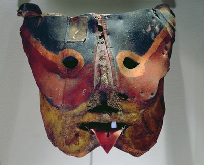 Maschera di un ballerino Pascola (legno dipinto) da Mexican School