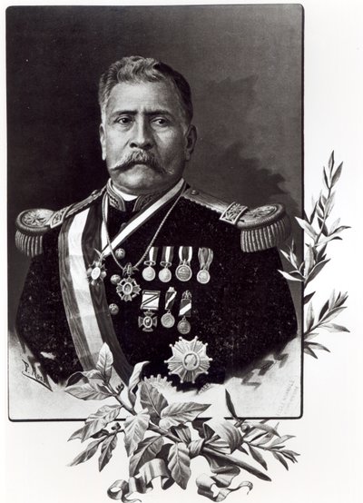 Ritratto di Porfirio Diaz (1830-1915) da Mexican School