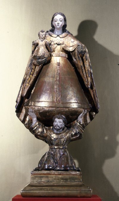 San Francesco che sostiene la Madonna con Bambino da Mexican School