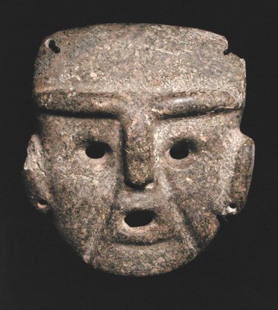 Maschera, 300-100 a.C. da Mezcala Mezcala