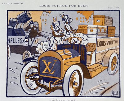 Pubblicità per Louis Vuitton di Mich (Michel Liebeaux) da Mich