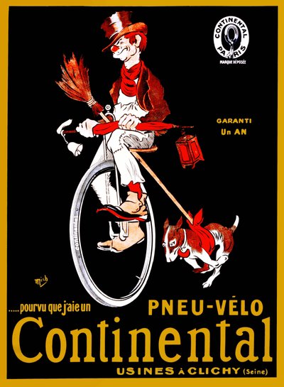 Poster pubblicitario per pneumatici Continental da Mich