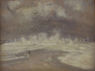 Onde sulla costa nord dello Jutland da Michael Ancher