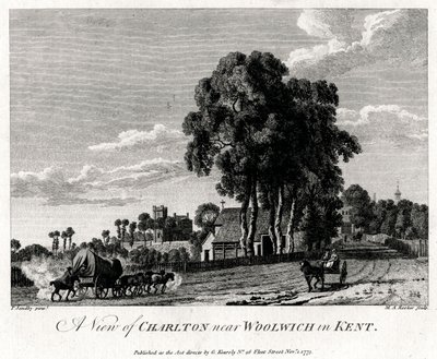 Veduta di Charlton vicino a Woolwich nel Kent, 1775 da Michael Angelo Rooker
