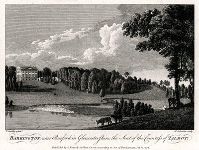 Barrington, vicino a Burford nel Gloucestershire, la Residenza della Contessa di Talbot da Michael Angelo Rooker