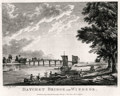 Ponte di Datchet vicino a Windsor, Berkshire, 1774 da Michael Angelo Rooker