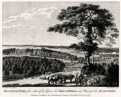 Hackwood Park, la residenza di sua grazia il duca di Bolton, vicino a Basingstoke, Hampshire da Michael Angelo Rooker