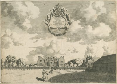 Bentley Hall (incisione su rame) da Michael Burghers