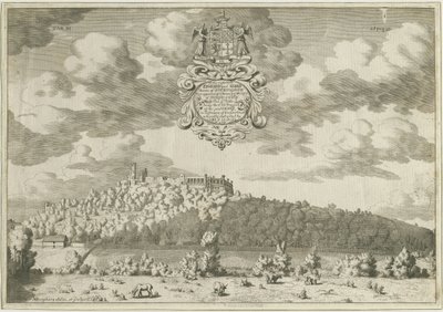 Castello di Dudley (incisione su rame) da Michael Burghers