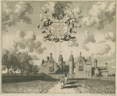 Enville Hall: incisione su rame, nd [1653-1686] da Michael Burghers