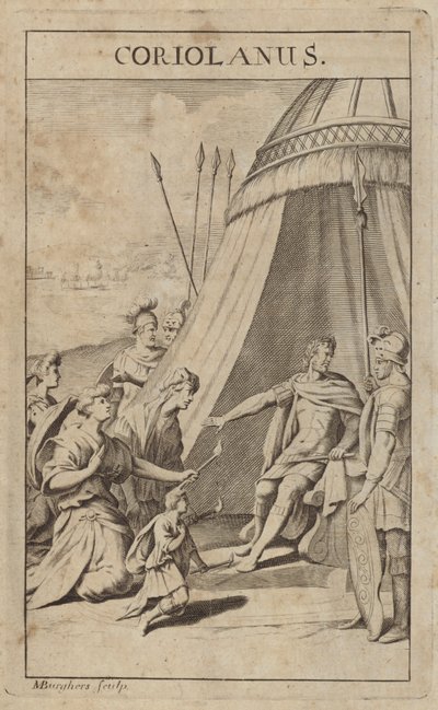 Gaio Marcio Coriolano, generale romano da Michael Burghers