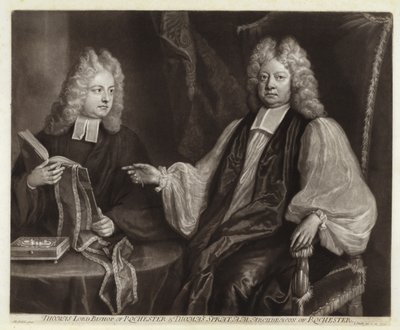Ritratto di Thomas Sprat e figlio da Michael Dahl