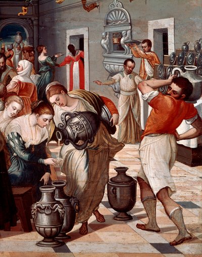 Nozze di Cana (dettaglio) da Michael Damaskinos