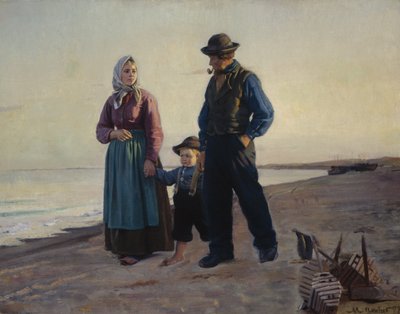 In spiaggia da Michael Peter Ancher