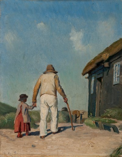 Cristiano Cieco, studio da Michael Peter Ancher