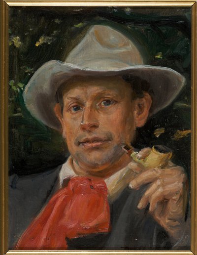 Ritratto dello scrittore danese Martin Andersen Nexo (1869-1954) da Michael Peter Ancher