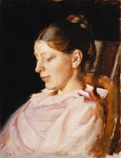 Ritratto di Anna Ancher, moglie dell