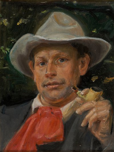 Ritratto di Martin Andersen Nexø da Michael Peter Ancher