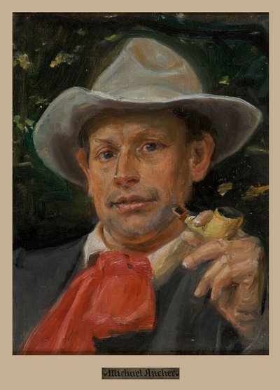 Ritratto di Martin Andersen Nexø da Michael Peter Ancher