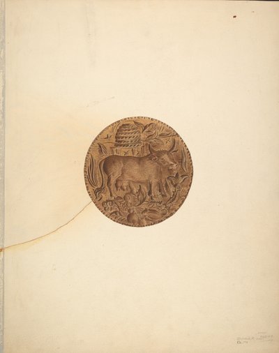 Stampo per burro, 1940 da Michael Riccitelli