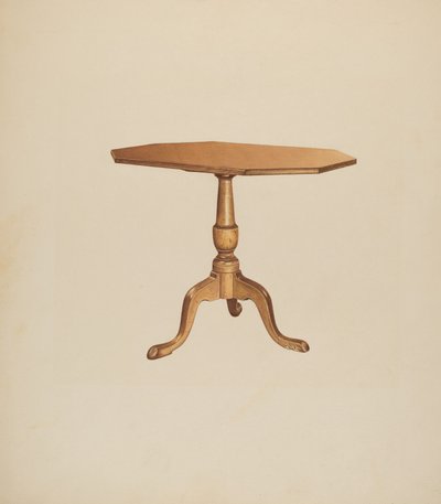 Treppiede da tavolo, 1935-1942 da Michael Riccitelli