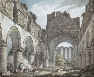 Abbazia di Buildwas, Shropshire, XVIII secolo da Michael Rooker