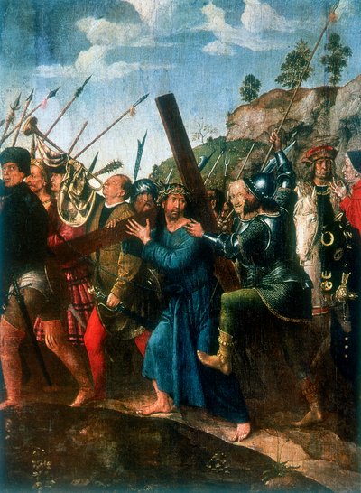 Gesù sulla via del Calvario, fine XV-inizio XVI secolo da Michael Sittow