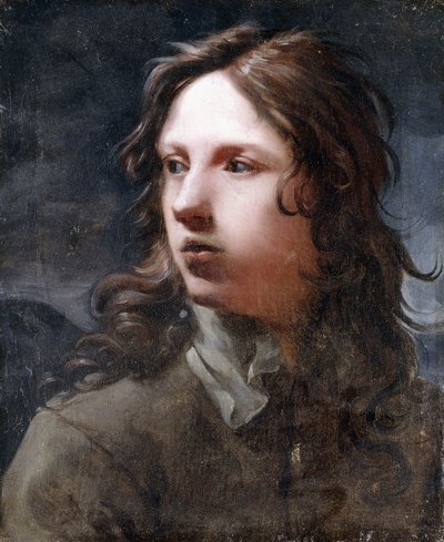 Un giovane uomo, busto, in una giacca grigia da Michael Sweerts