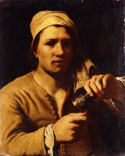 Un giovane con un turbante che tiene un Roemer: La prova dell