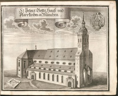Tedesco: San Pietro Gotts Hauß e le chiese parrocchiali di Monaco di Baviera da Michael Wening