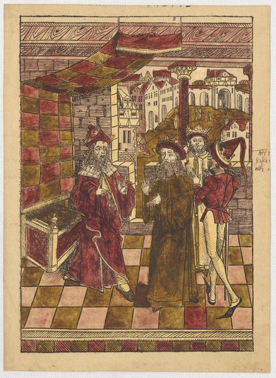 Die Heiligen Drei Könige vor Herodes da Michael Wolgemut