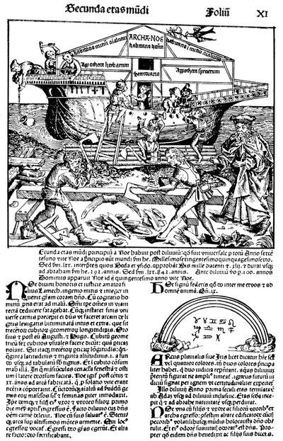 Pagina dal libro La cronaca di Norimberga, di Hartmann Schedel, 1493 da Michael Wolgemut