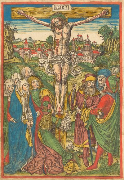 Die Kreuzigung mit der Heiligen Maria Magdalena da Michael Wolgemut