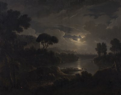 Paesaggio ideale italiano al tramonto da Michael Wutky